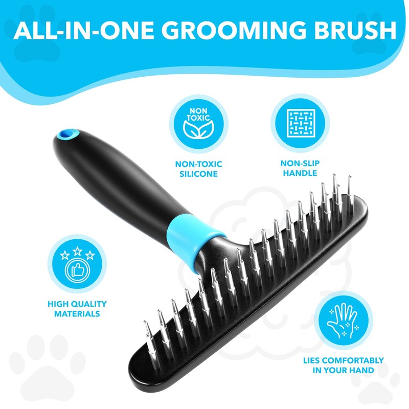 DOGI Deshedding Brush - Undercoat Rake for Dogs, Cats, Matted,