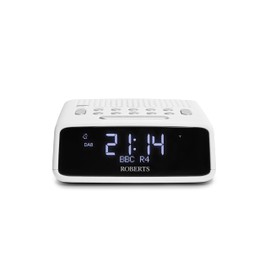 Roberts ORTUSDAB FM/DAB/DAB+ Bedside Alarm Clock with large LCD VA Display, black