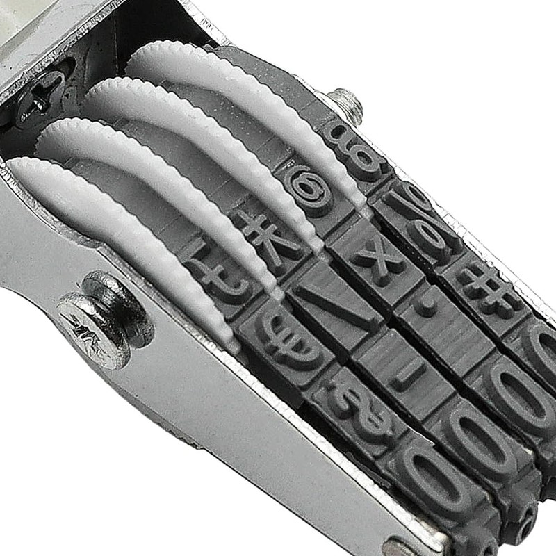 Alnicov Number Roll Stamps,Date Stamp,Rolling Wheel Stamp,Adjustable Plastic Number Stamp,Multifunctional