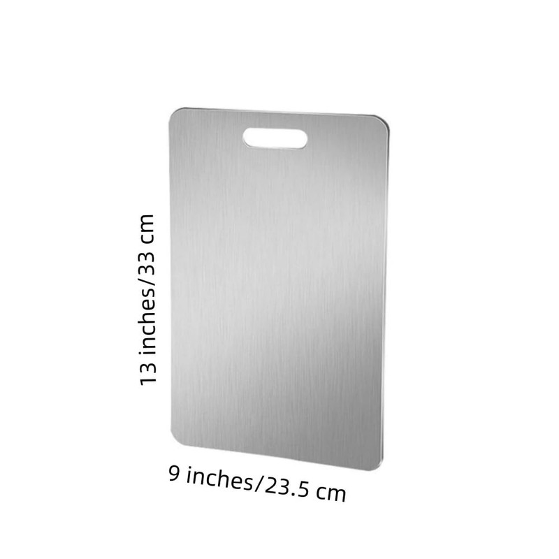 1 Pack 9x13" Stainless Steel Cutting Board for Kitchen,Fruit Cutting