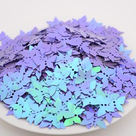 800 piezas de confeti de PVC con purpurina de mariposa púrpura para compromiso, boda, despedida de soltera, cumpleaños, decoración de fiesta de San Va