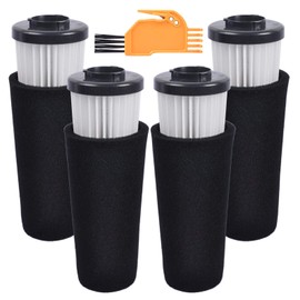 KEEPOW F112 Filter Replacement Odor Trapping Compatible with Dirt Devil endura UD20124 UD70355B UD70187 UD70186 UD70181 UD70167P UD20120NC UD70161 UD70171 UD70174 UD70174B UD70164 UD70182, 4 Pack