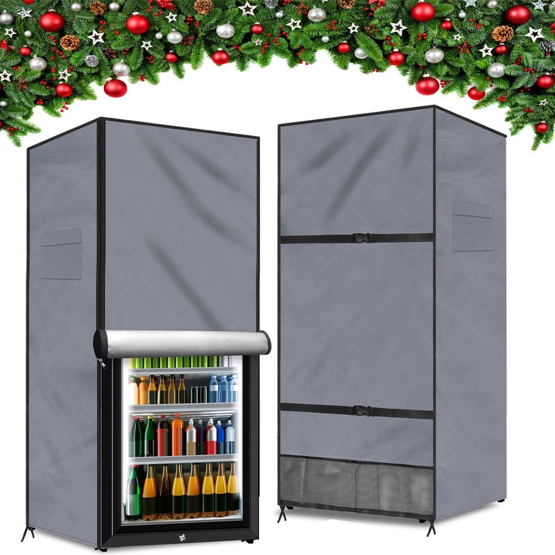 Coldairsoap Outdoor Refrigerator Cover Dustproof Freezer for Protecting Upright Freezers/Beverage
