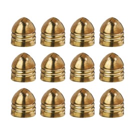 Soro Essentials- Set of 12 Brass Salt and Pepper Shaker Top Lids-Fits 1/2 oz Square Shaker and 1 oz Tower Salt Pepper Shakers Spice for Kitchen Restaurants and Catering