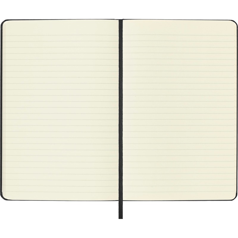 Moleskine Classic Ruled Paper Notebook, Hard Cover and Elastic Closure