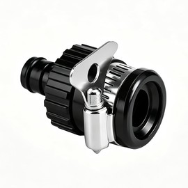 Shentu Universal Leak-Proof Tap Connector for Hose Pipe, Faucet Adapter with Anti-Slip Stainless Steel Clamp, Quick Connect Fitting for Kitchen Garden Hose Pipe Connectors and Fittings, Car Washing