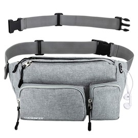 CXWMZY Fanny Pack para mujeres y hombres, riñonera de cadera con correa de extensión de gran capacidad, fácil de llevar cualquier teléfono, pasaporte, billetera, para entrenamiento al aire última intervensión, viajes, correr, senderismo, ciclismo, camina