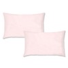 Bianca 200 Thread Count Cotton Percale Standard Pillowcase Pair Blush