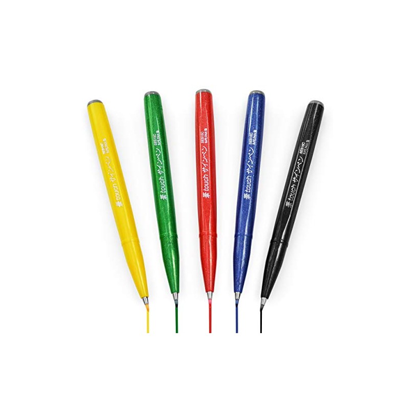 Pentel Brush Sign Pen SES15C - Brush Nib - Fibre