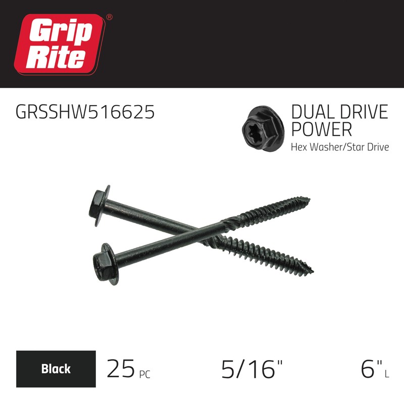 Grip-Rite Structural Screws for Exterior Structural Applications - with PrimeGuard
