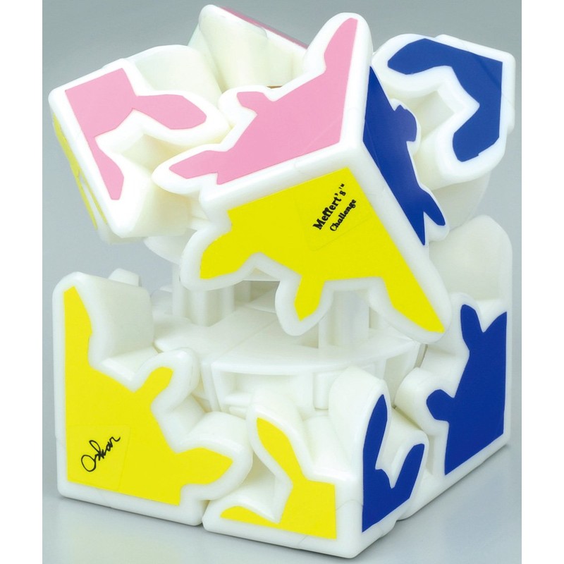 3D GEAR CUBE transformer form White