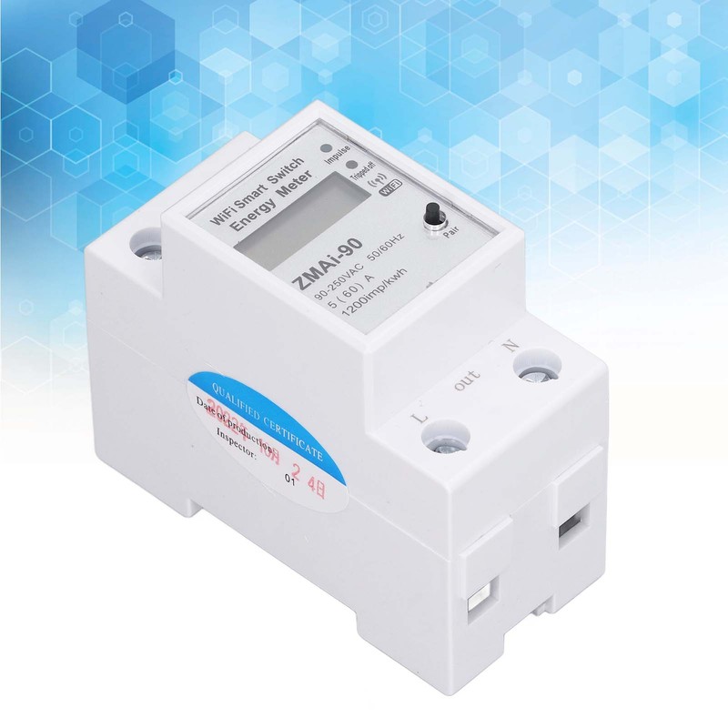 Single Phase Energy Meter One Touch Operation Multifunction WIFI Power