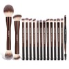 MAANGE 15 PCS 메이크업 브러시 더블엔드 파운데이션 양면 라운드 각도