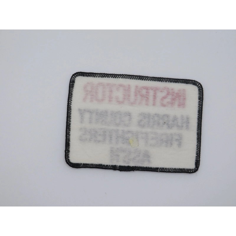 Harris County Firefighters Association Instructor Fire Patch Texas