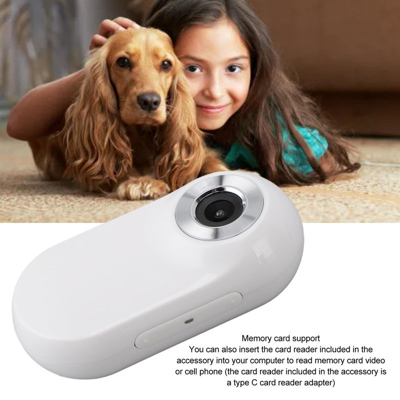 Zopsc Cat Camera Collar with Phone App, HD 1080P Mini