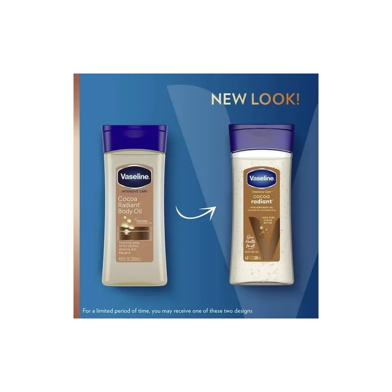 Vaseline Cocoa Radiant Body Oil Humectante Corporal 200ml