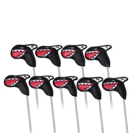Scott Edawrd 9pcs Golf Iron Club Head Covers Set Three-layer Synthetic Leather PU Waterproof Headcovers with Number 4-9 A,S,P,X for All Irons Clubs