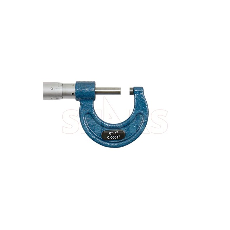 Shars 0-1" Outside Micrometer in Fitted Case, Solid Metal Frame,