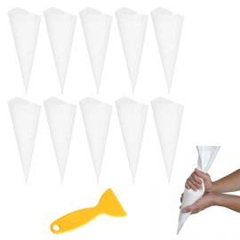 Grout Bags, 10 Pieces Joint Filler Bags, Durable, Tear-Resistant Cement Seal Bag, Grout Bag with Tip, Grout Bag for Mortar, Cement Seal Bag, for Filling and Hooking Seams