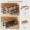 Einhomn 7-Piece Dining Table Set, 63" Extendable Kitchen Room Table