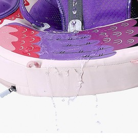 Luckclubtojoy Mambo Baby Float with Canopy &Tail, Mambo Baby Pool Float for Pool Add Tail Avoid Flip Swim Trainer Infant Swim Floats for Toddler Boys Girls(B53033WC0003-BP03)