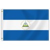 2×3 FT Nicaragua Flag,Medium 60×90 CM Nicaraguan Outdoor Banner,100D Decor,Doube