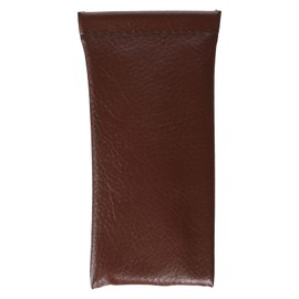 Tacy G-7-1 Glasses Case, Stylish, Thin, Soft Case, Lightweight, Perfect for Travel, Glasses, PVC, Brown, Made in Japan