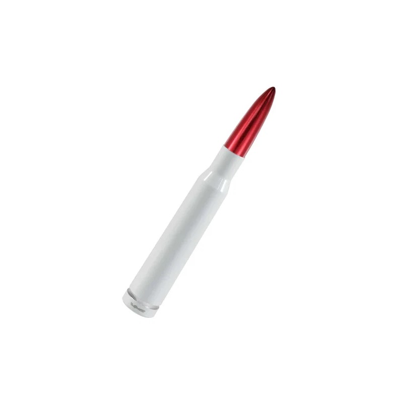 VMS WHITE RED BULLET ANTENNA FOR CHEVY SILVERADO AND GMC