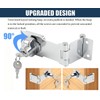 Litensh Hasp Lock Padlock Gate Bolt Door Bolt Lock with