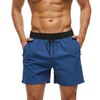 Men's Swimming Trunks with Zip Pocket, Quick-Drying Breathable Swimming Trunks
