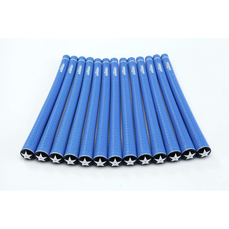 elitegrips Y360SH Golf Grips, Set of 13, Marine Blue, Backline