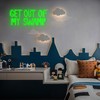 FuugZze Get Out of My Swamp Neon Sign Green Led