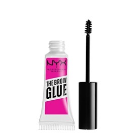 NYX Professional Makeup The Brow Glue Instant Brow Styler, gel de cejas, fórmula vegana, fijación por 16H, acabado natural sin residuos y resiste a transferencias 5g – Tono Clear (Transparente)
