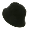 Wool Bucket Hat with Stitches-Black W15S41B