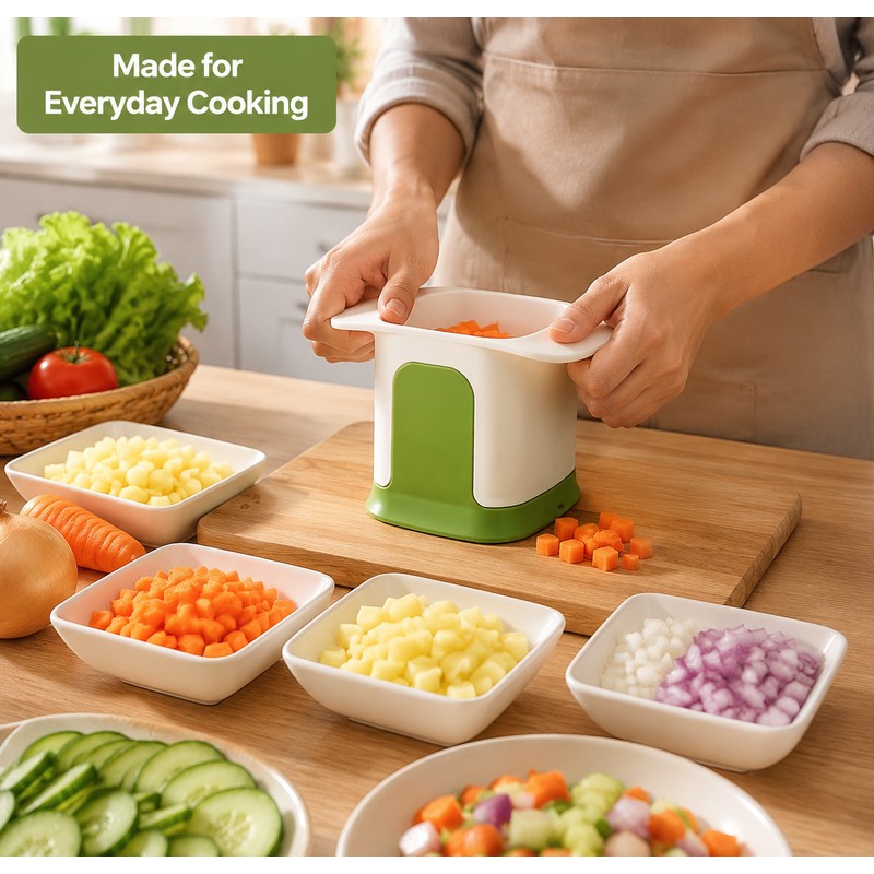 Multifunctional Vegetable Slicer for Kitchen Prep – Hand Press Chopper