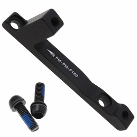 DACUAN 180mm Disc Brake Adapter, 1 Pack Bicycle Disc Brake Mount Caliper Adaptor for MTB Mountain Bike Disc Brake Mounting Bracket Mountain Black