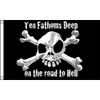 AZ FLAG Pirate Ten Fathoms Deep Flag 3' x 5'