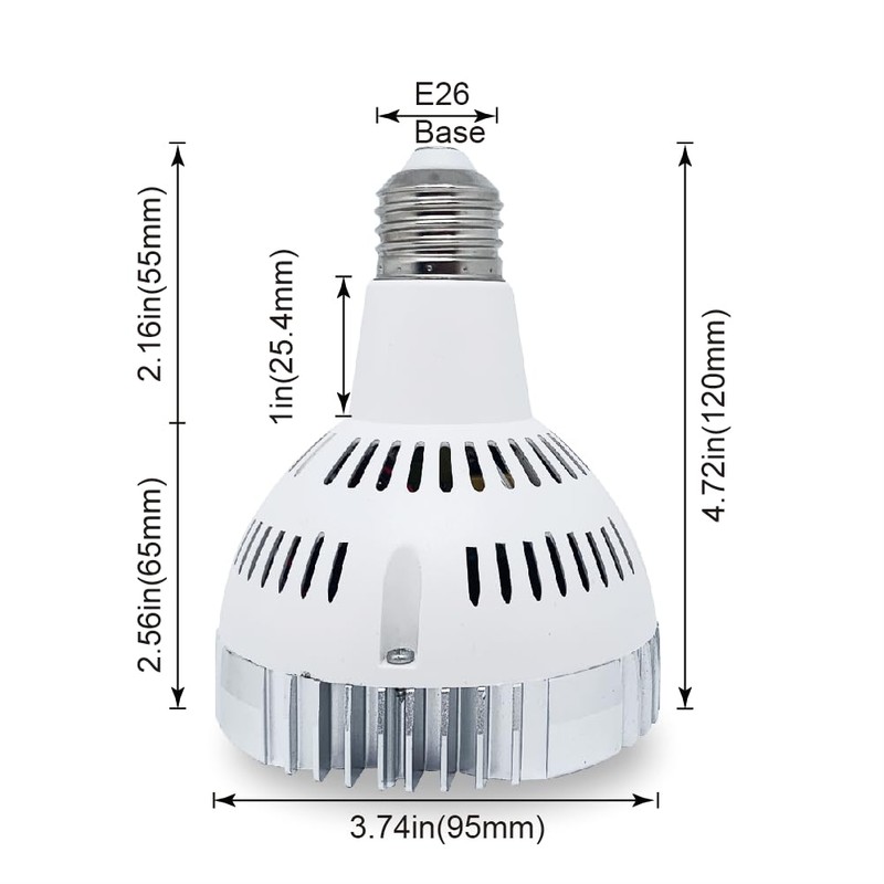 Atletehut E26 35w Par30 LED Bulb (100 WATT Equivalent) 6000K