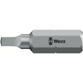 WERA 340245 SQ #1 Screwdriver Bit for Square Socket Screws, Insertion 0.25 inches (6.35 mm), Blade Size: 1.0 inches (25 mm)