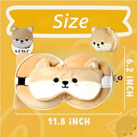 HJYDGJ Kissen Mit Integrierter Schlafmaske Kissen-Augenmaske Kissen Mit Schlafmaske Kissen Reise Travel Kissen Reise Kissen Travel Pillow 2-in-1 Reisekissen Ausklappbares Kissen