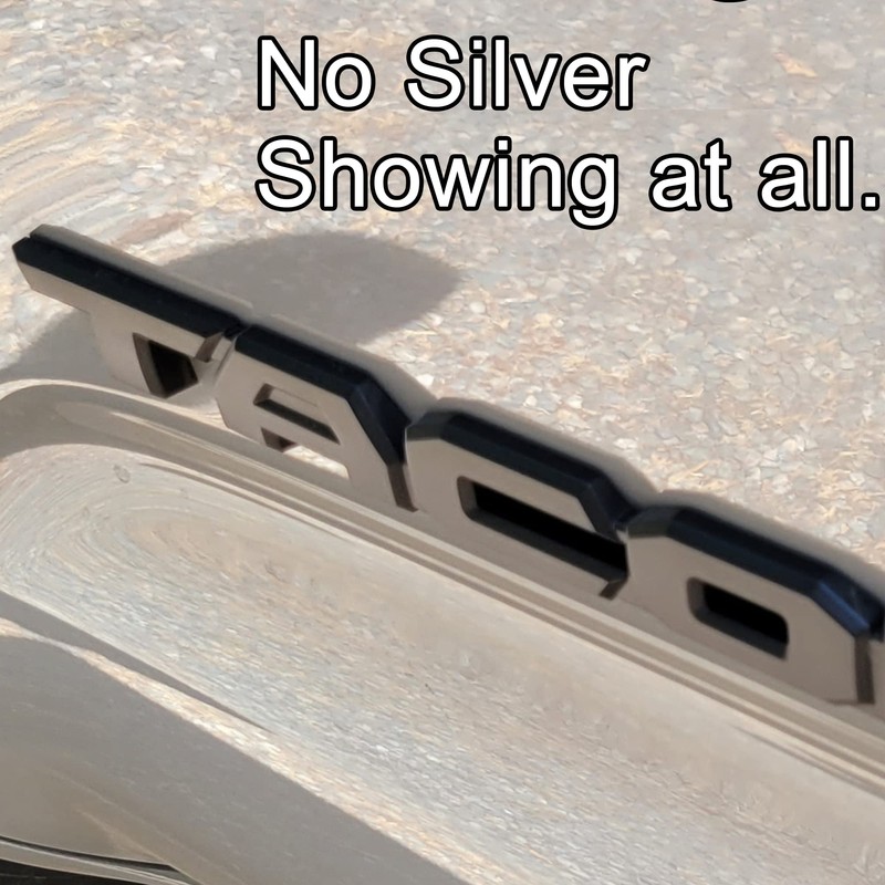 Emblem Overlays 3Pcs Compatible with Tacoma 2016-2024 ABS Plastic Badge