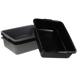 Kekow 4-Pack 8 L Commercial Box Tub, Small Plastic Bus Box