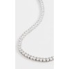 SHASHI Women's Medium Tennis Necklace, Silver, One Size