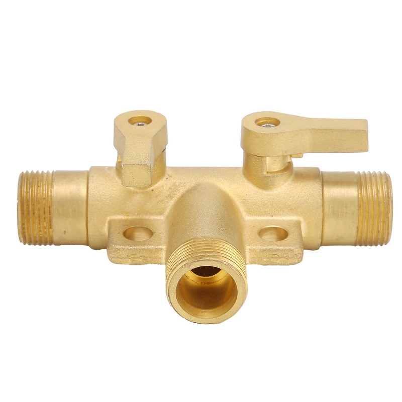 Male Thread G1/2 Tee Joint Ball Valve 3‑Way Pipe Connector
