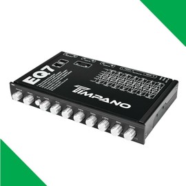 Timpano TPT-EQ7 7 Band 1/2 Din Graphic Car Audio Equalizer 6-Channel RCA Output