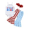 Ayalinggo My First 4th Of July Baby Girl Outfit Newborn