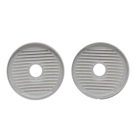 Jensen Audio Boat Speaker Grille Cover | 6.5 Inch Gray Plastic (Pair)