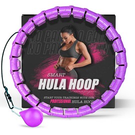 K-MART Hula Hoop ponderato, Infinity Smart Hula Hoops con 16 Contatori, Massaggio automatico a 360 gradi, Infinity Hoop per adulti, Attrezzature per il fitness per la perdita di peso