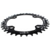 Chainring 36T 104BCD Mutte MTB Narrow Wide Chainring Single (Black,