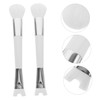 IWOWHERO 2pcs Dual-end Nose Contour Brush Soft Bristle Highlighter U-shaped